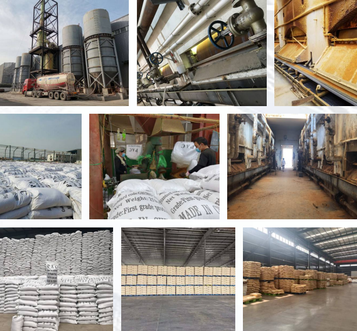 Water treatment chemical bottles and laboratory equipment, clean white background, professional testing setup